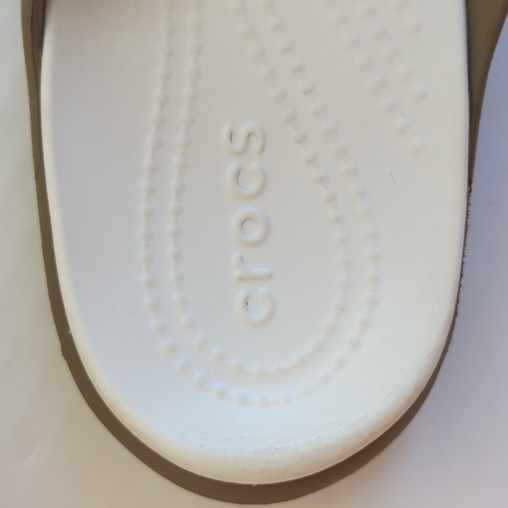 Crocs Meleen Twist Lightweight Summer Sandals 8 Taupe - Picture 15 of 16